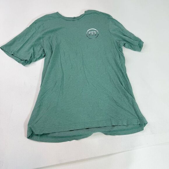 Travis Mathew Tee Shirt Mens Medium Green Logo Spellout Short Sleeve - Picture 1 of 8